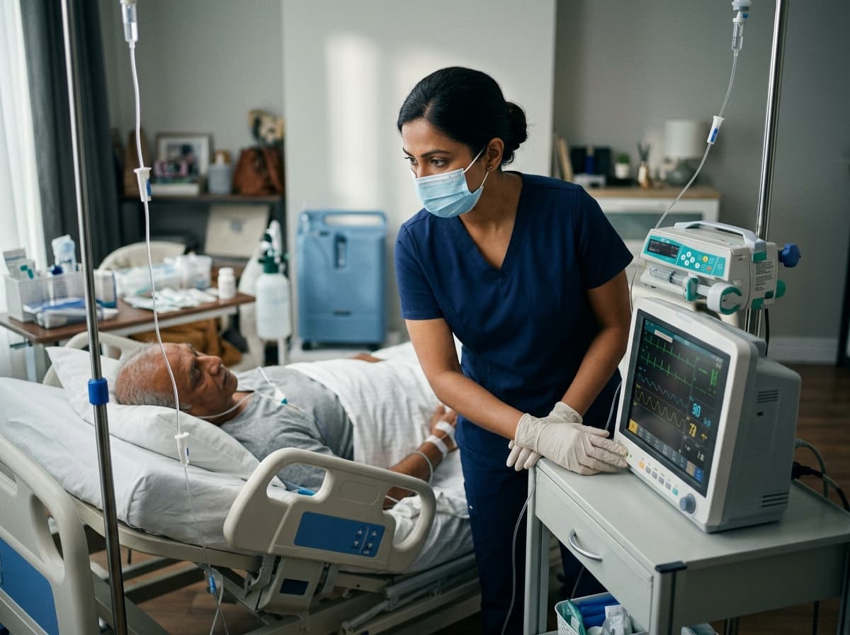 Home ICU Nurse in Pitampura: 24/7 Critical Nursing & Attendant Support